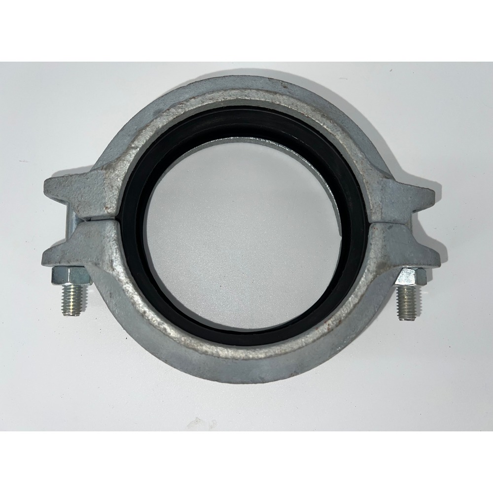 SPF C4 4 Inch Grooved Pipe Coupling Rigid Galvanized with Gasket Fire Protection - Picture 3 of 4